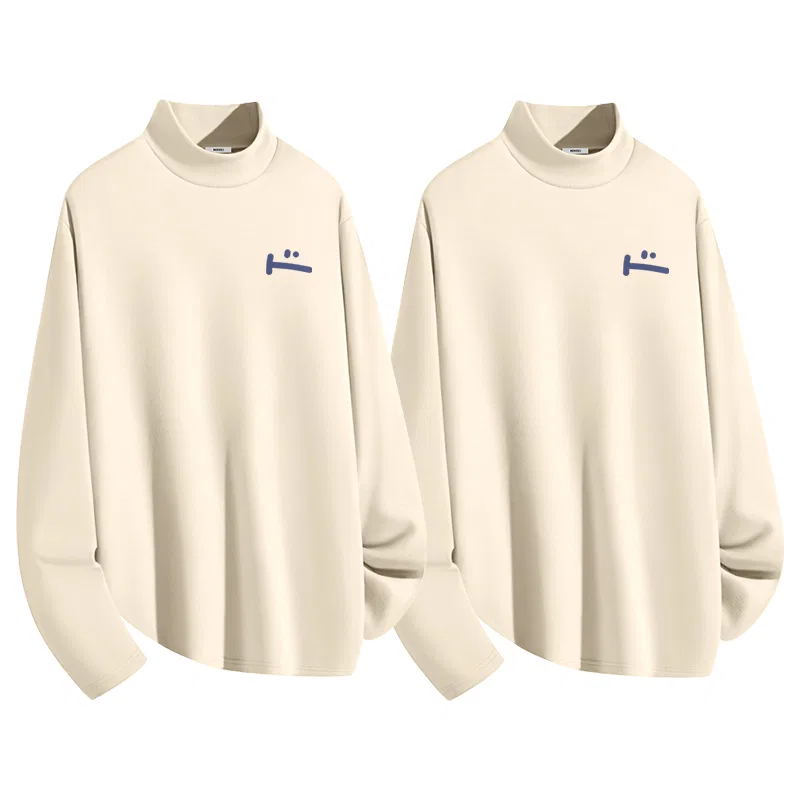 Детская футболка с принтом 2 Pack MINISO, Light Beige (B Blue Mood Chest Logo)