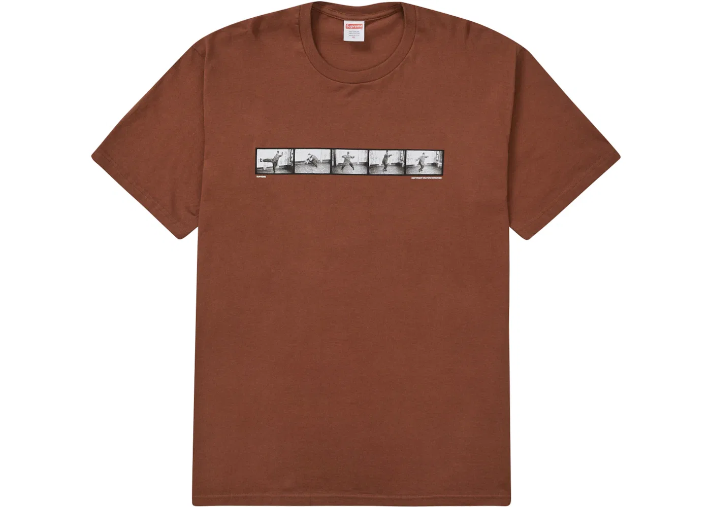 Мужская футболка с принтом Supreme Milford Graves Tee, Brown