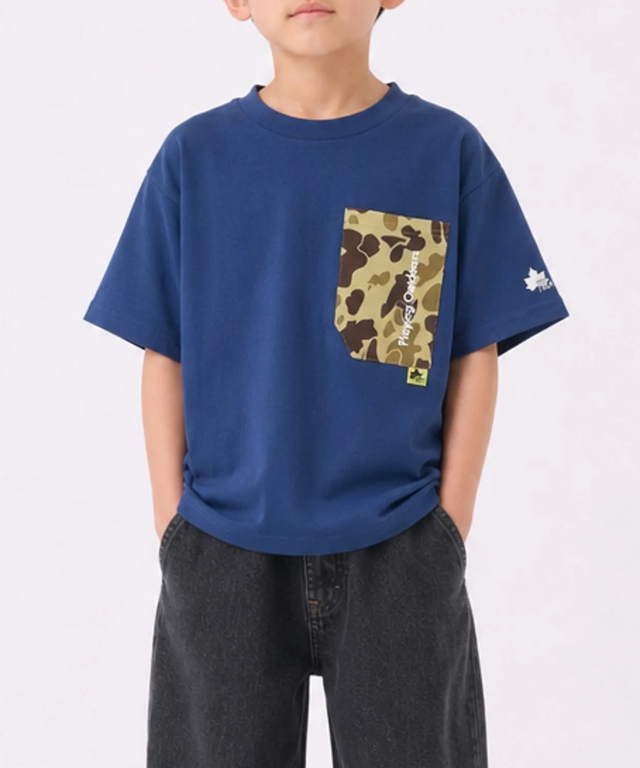 Детская футболка с коротким рукавом с дизайнерским карманом LOGOS JOHN'S CLOSET, Сакс Блю