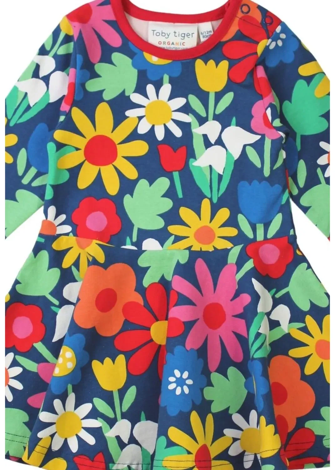 Платье-трапеция с принтом Bold Floral Print Toby Tiger, Multi — фото 2