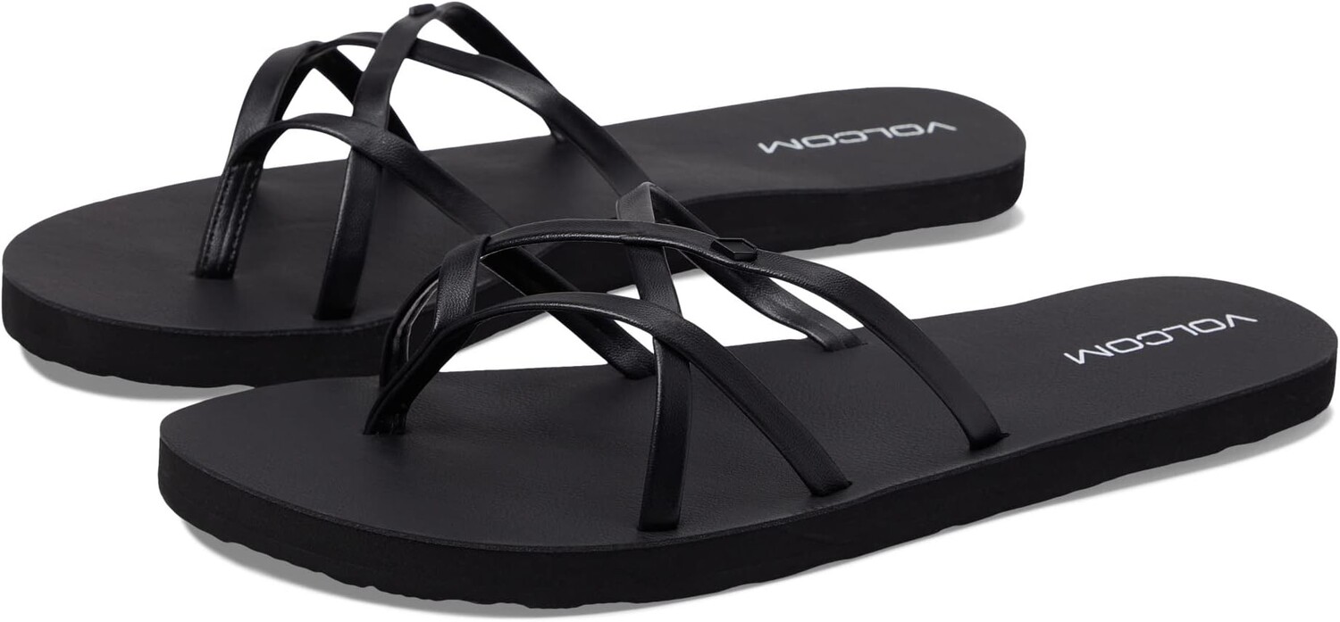 

Сандалии на плоской подошве New School II Volcom, цвет Blackout