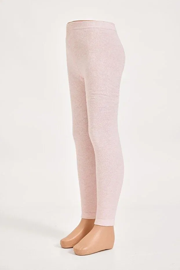 Детские леггинсы для девочек хлопковые Katia&Bony, Pink Melange