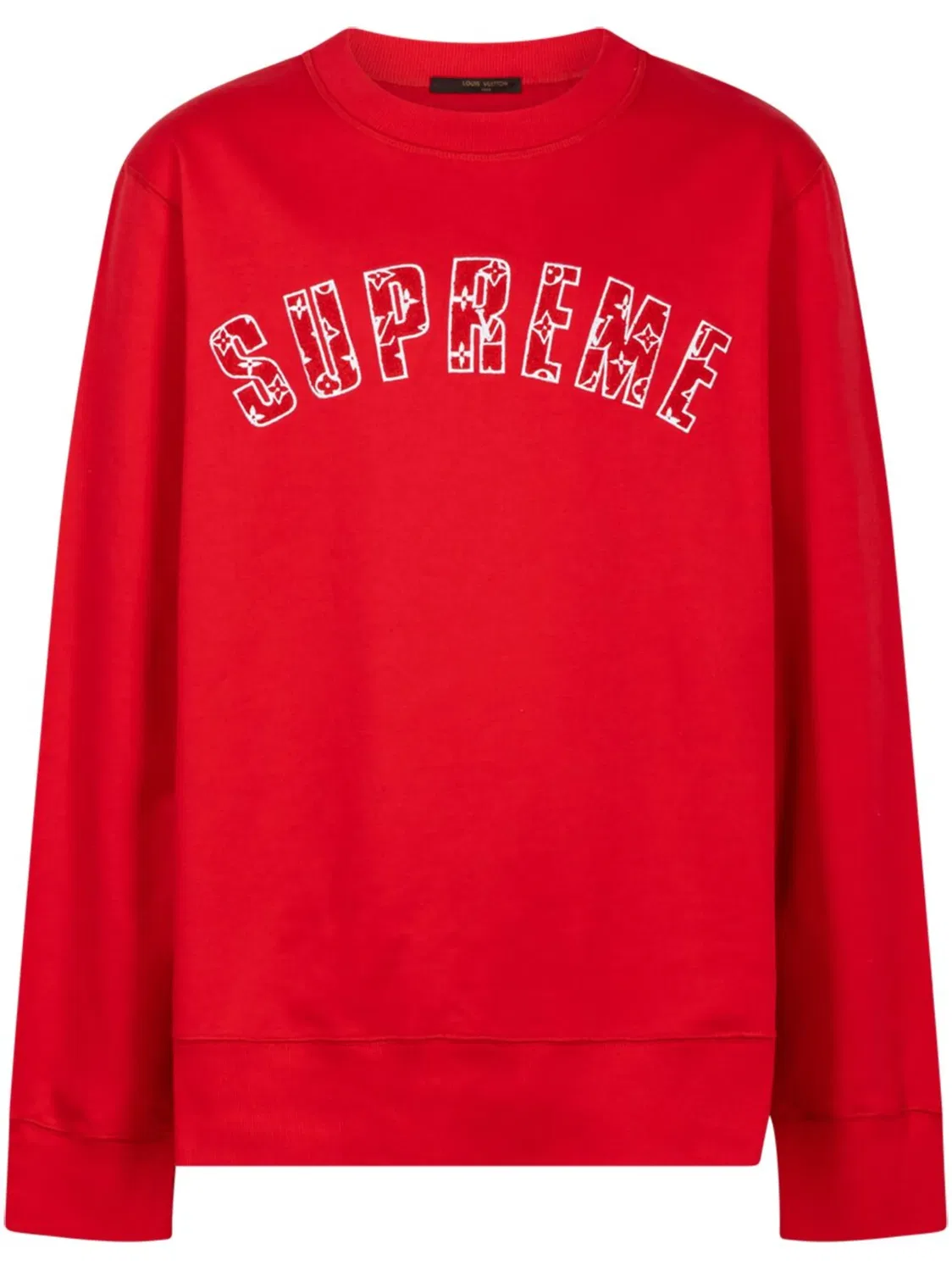 Толстовка Arc Logo Sweatshirt  "Louis Vuitton X Supreme", красный