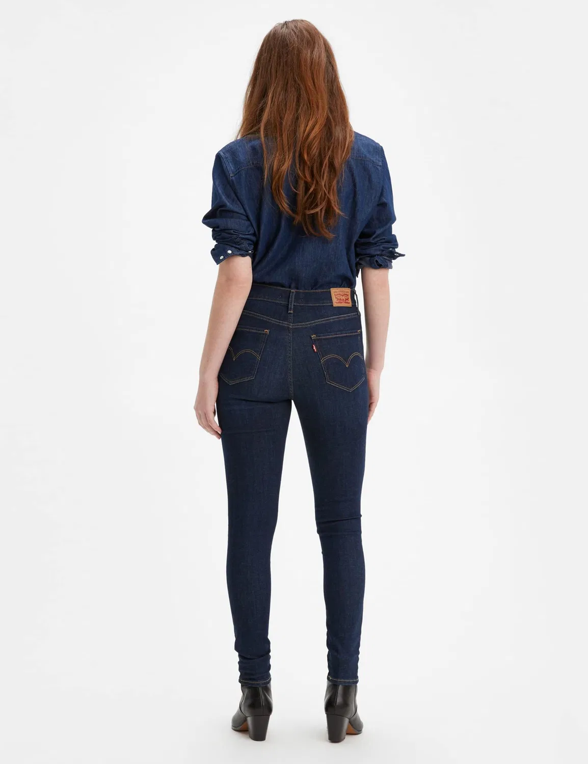 Женские джинсы с высокой посадкой и суперскинни-кроем Levi's 720 High Rise Super Skinny, Indigo Daze — фото 2