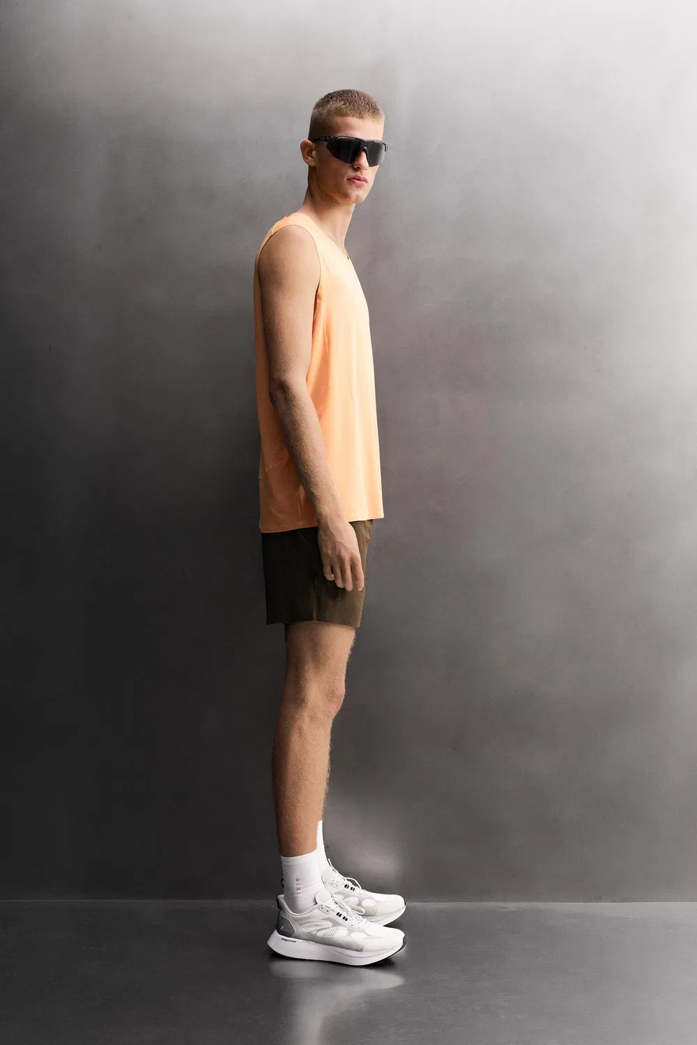 Беговая майка ZARA, Orange — фото 4