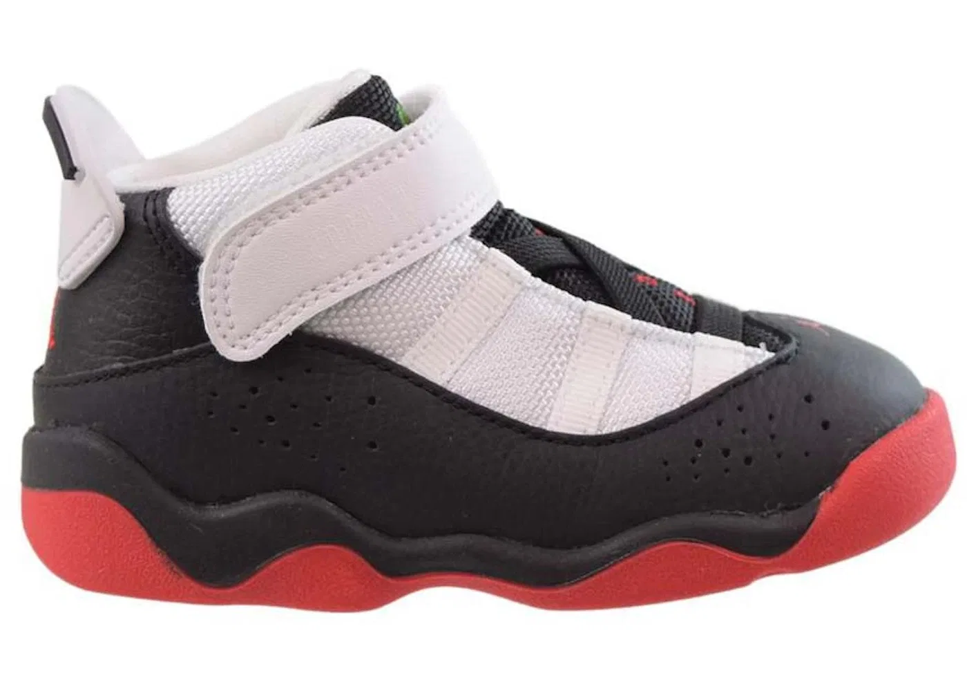 Детские кроссовки Lifestyle Jordan 6 Rings He Got Game Jordan, Black/University Red/White/Chlorophyll