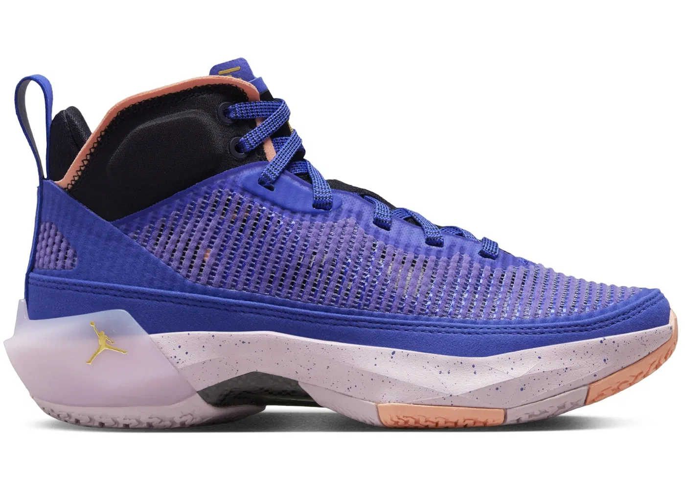 Детские кроссовки для мальчиков баскетбольные Jordan 37 Jordan, Lapis/Black/Crimson Bliss/Saturn Gold