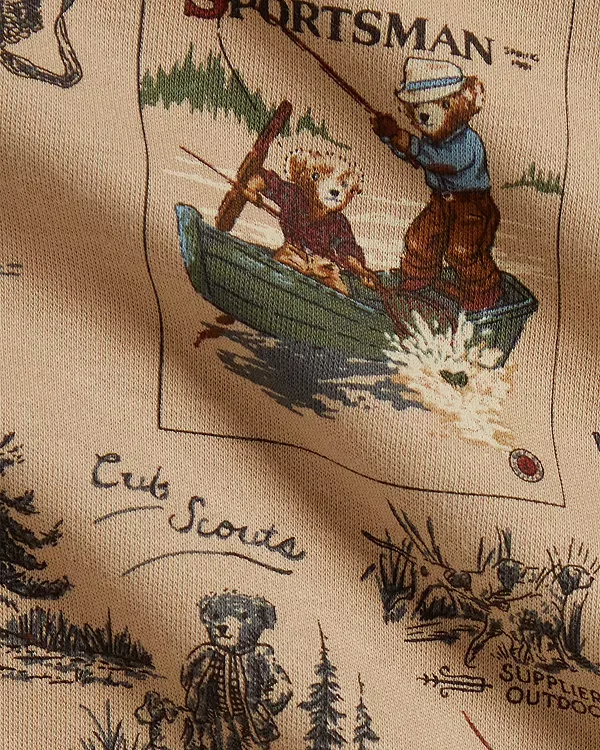 Детский боди-комплект с длинным рукавом Polo Bear Ralph Lauren, мультиколор — фото 3
