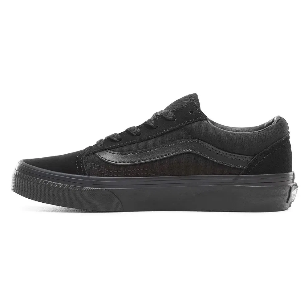 Детские кроссовки с культовым боковым кантом Vans Old Skool, Black — фото 3