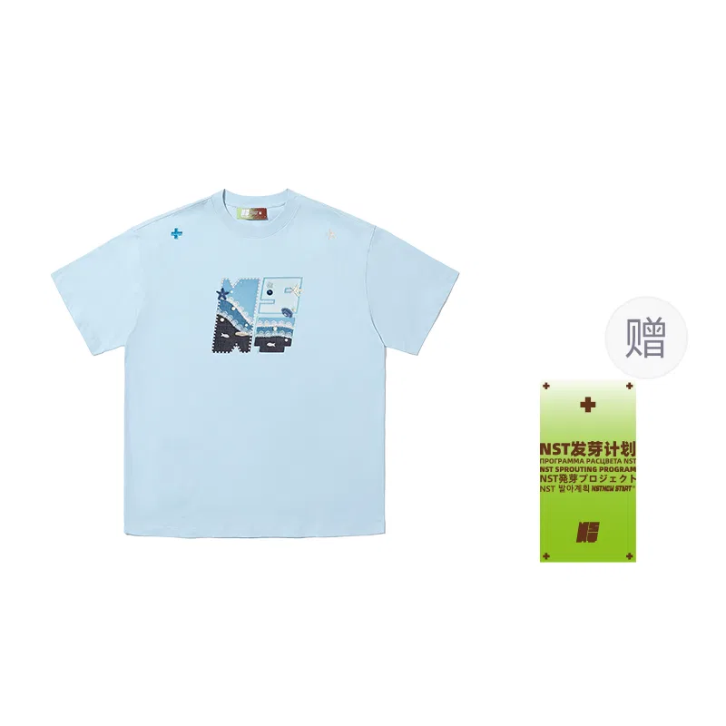 Детская футболка с круглым вырезом и коротким рукавом NSTNEW START, Light Blue