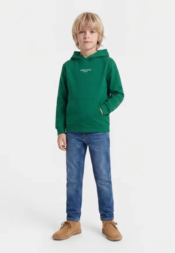 Худи с принтом, Regular fit, Name It, Verdant Green, зеленый