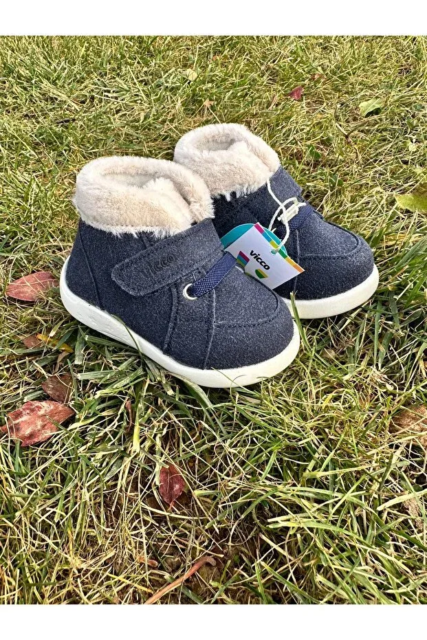Детские ботинки для девочек с ортопедической стелькой Vicco, Navy Blue