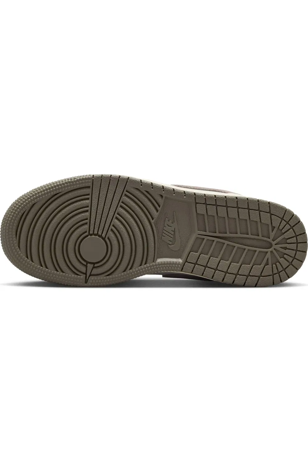 Детские кроссовки баскетбольные Nike Air Jordan 1 Low, Olive Grey/English Stone — фото 4