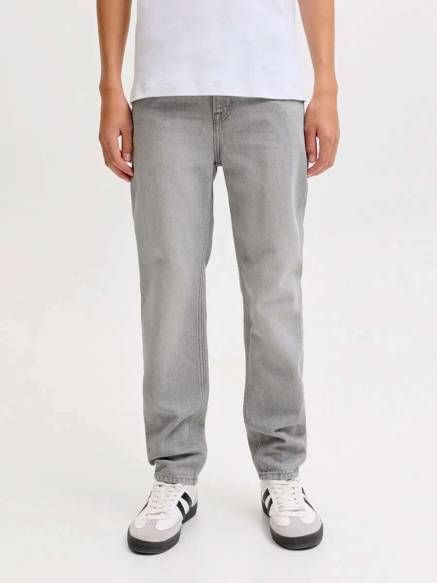 Джинсы Jack & Jones Junior Regular 'JJICLARK JJORIGINAL' серого цвета