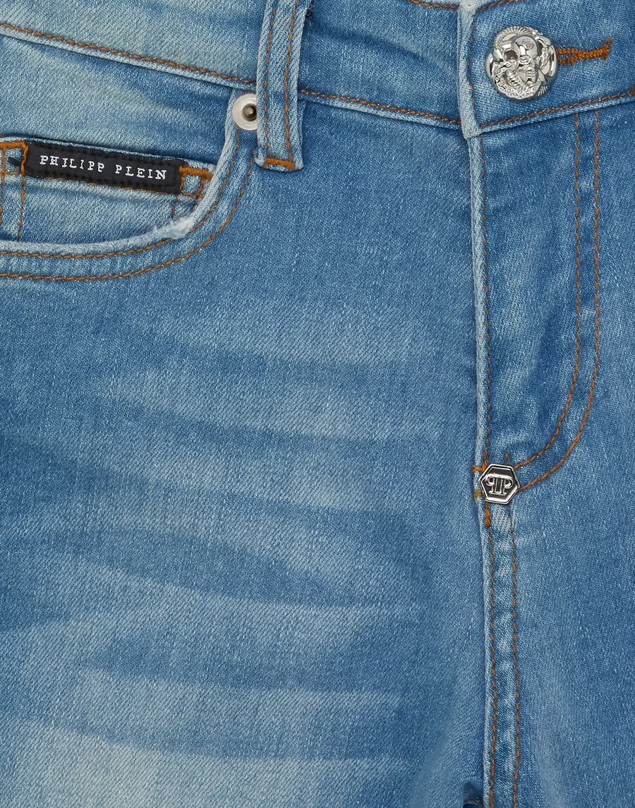 Джинсы Philipp Plein Regular, синий деним — фото 3