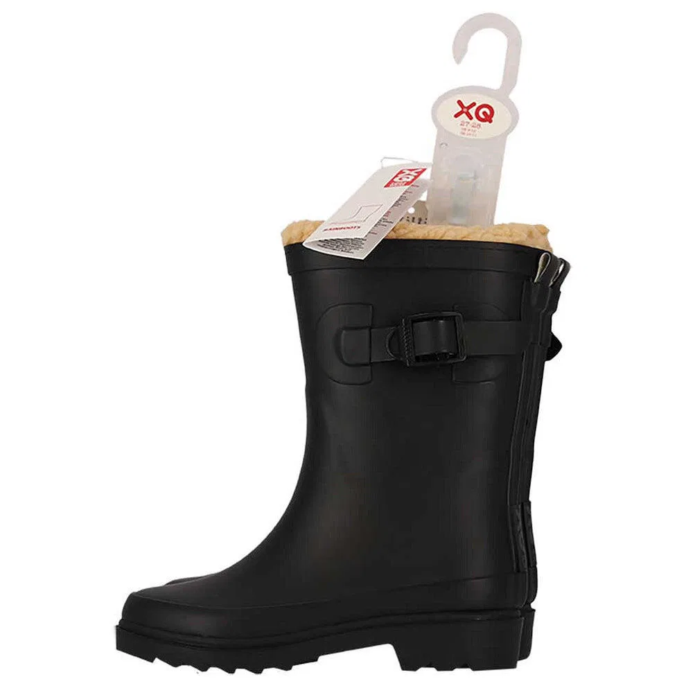 Детские резиновые сапоги с искусственным мехом Xq Footwear, Schwarz — фото 4