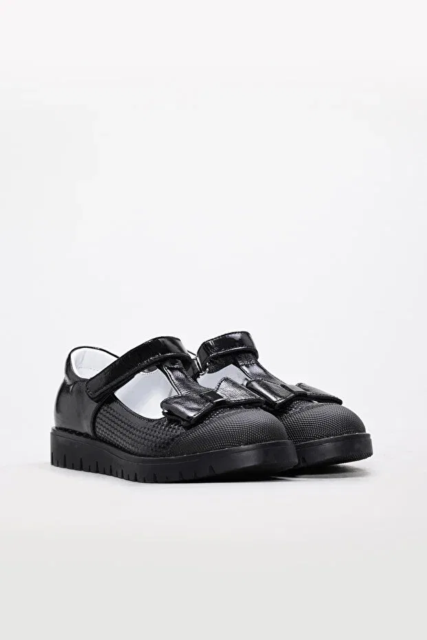 Детские туфли для мальчиков из лакированной кожи Mirgeshoes, Black — фото 2