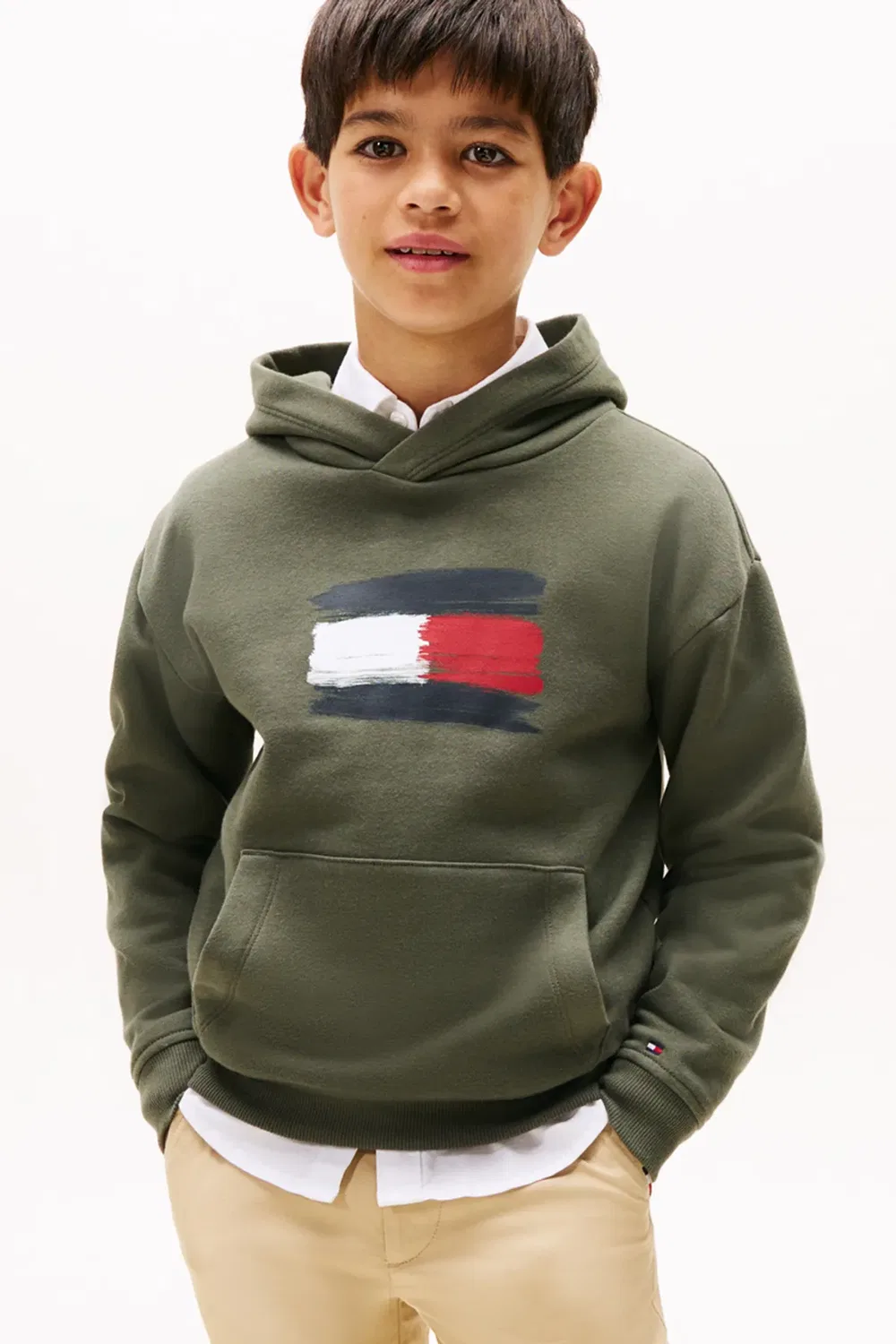 Худи с флагом Tommy Hilfiger, Green