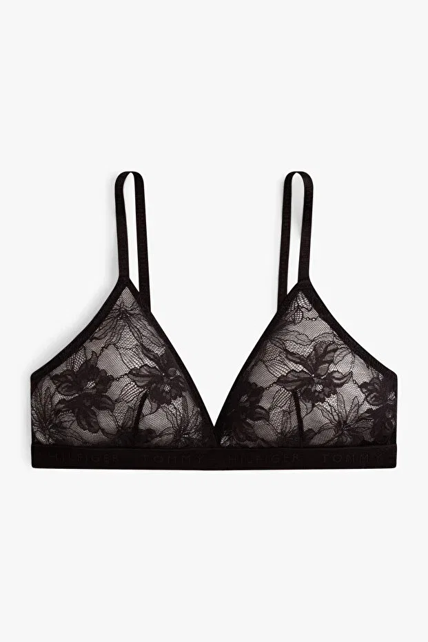 Женское бра треугольное кружевное Tommy Hilfiger, Black — фото 3