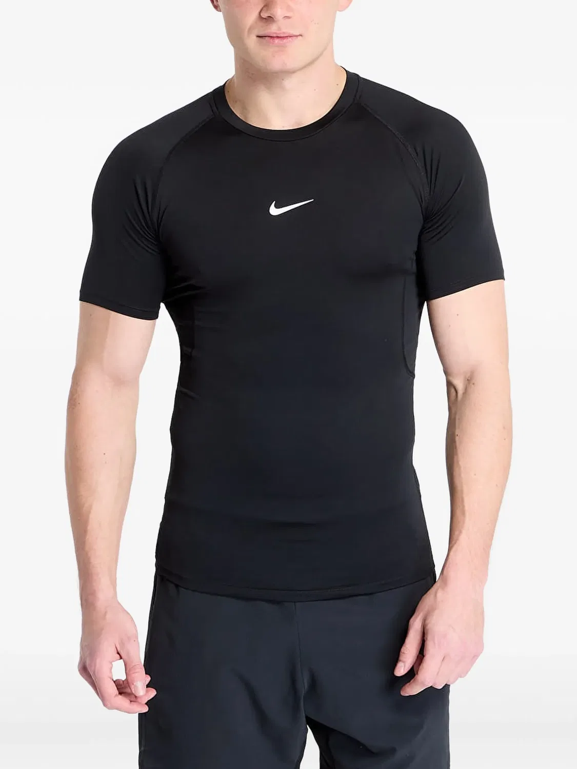 Футболка с логотипом, черная Nike, черный