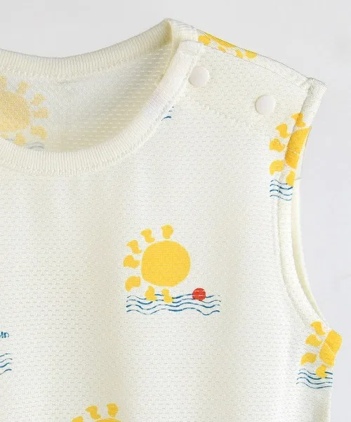 Детский комплект для девочек без рукавов Sunshine Mesh moimoln, Yellow — фото 3