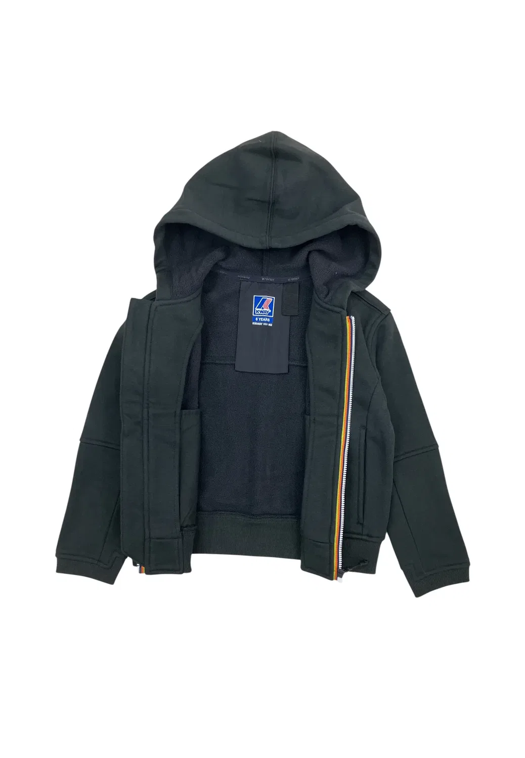 Толстовка на молнии K-Way, Black Pure — фото 4