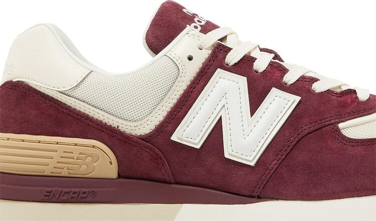 Кроссовки New Balance 574 Legacy 'Burgundy Angora', красный — фото 3