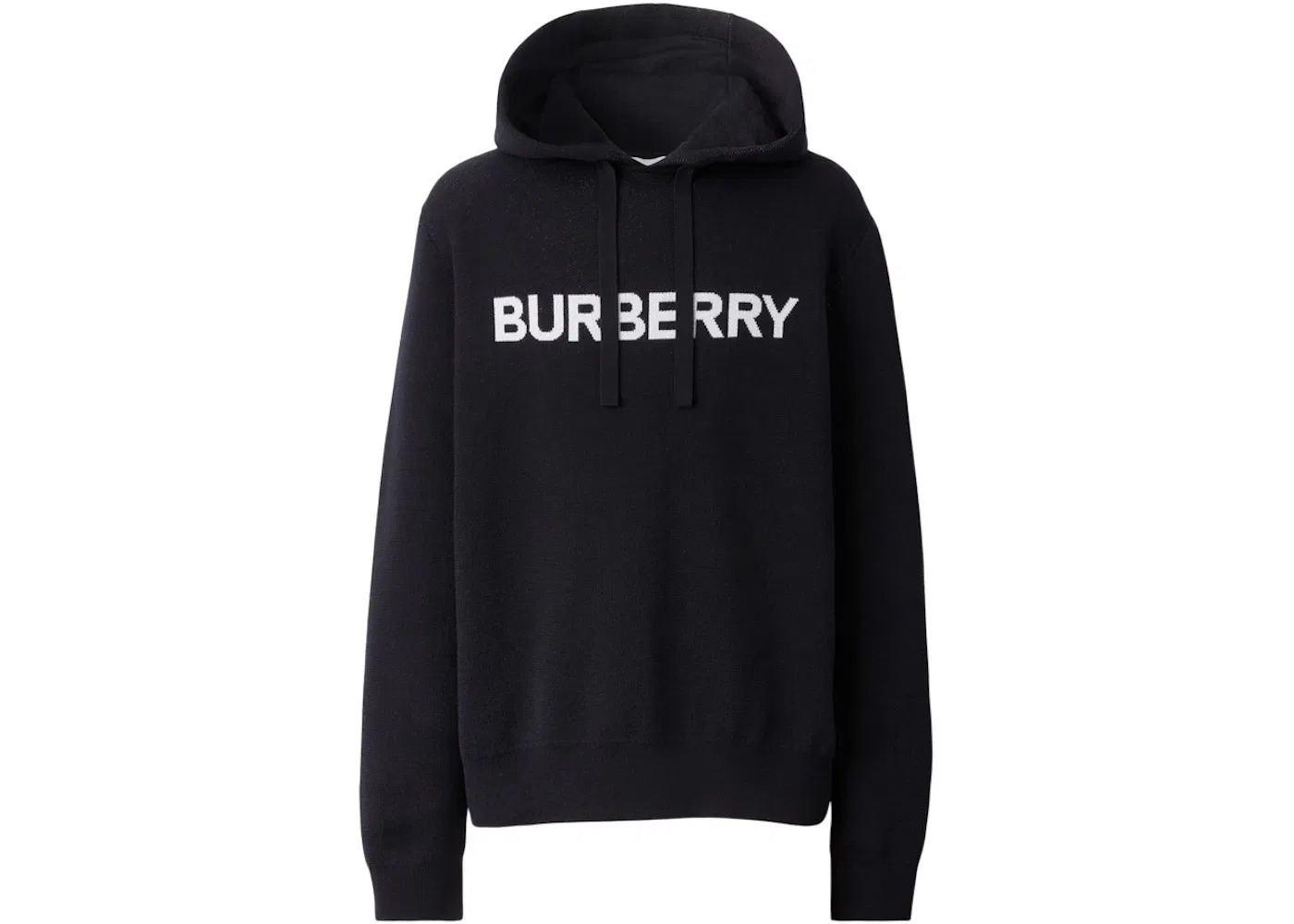 Мужской худи с принтом Logo Intarsia Burberry, Coal Blue