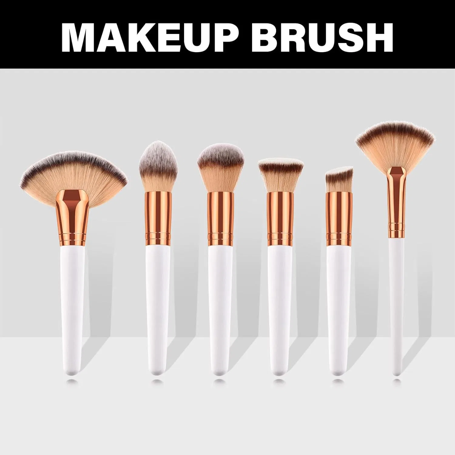 Кисть для макияжа веерная, PEPWE, 18 см, Small Fan Brush — фото 2