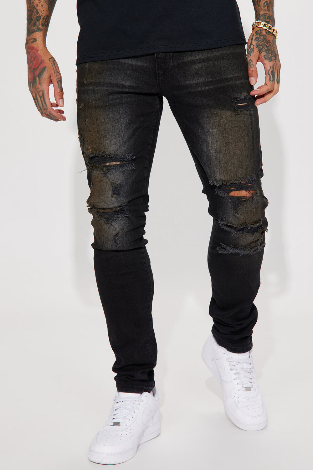 

Джинсы скинни Fashion Nova FNMK418, черный
