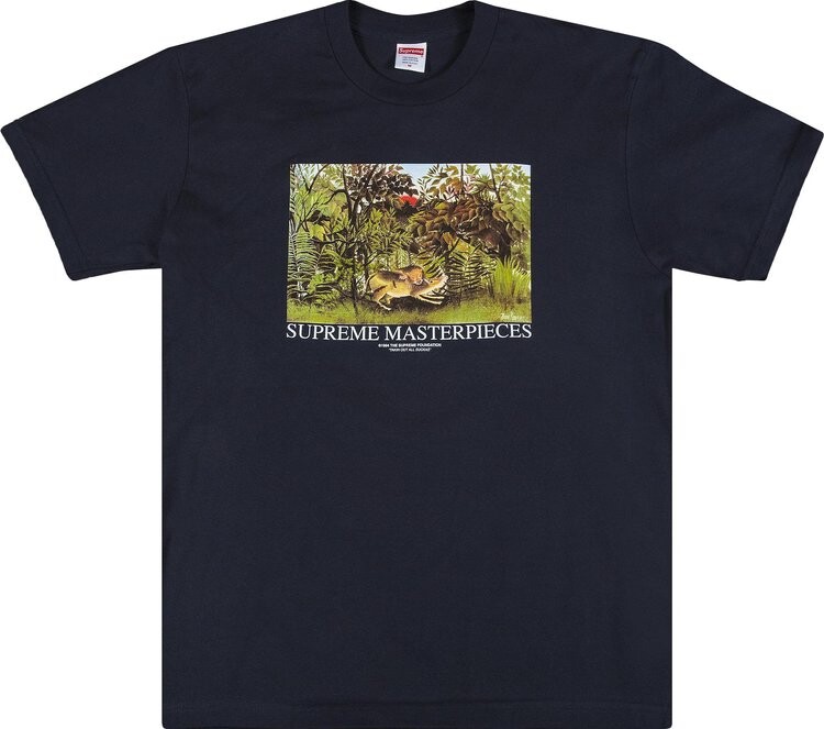 

Футболка Supreme Masterpieces Tee 'Navy', синий