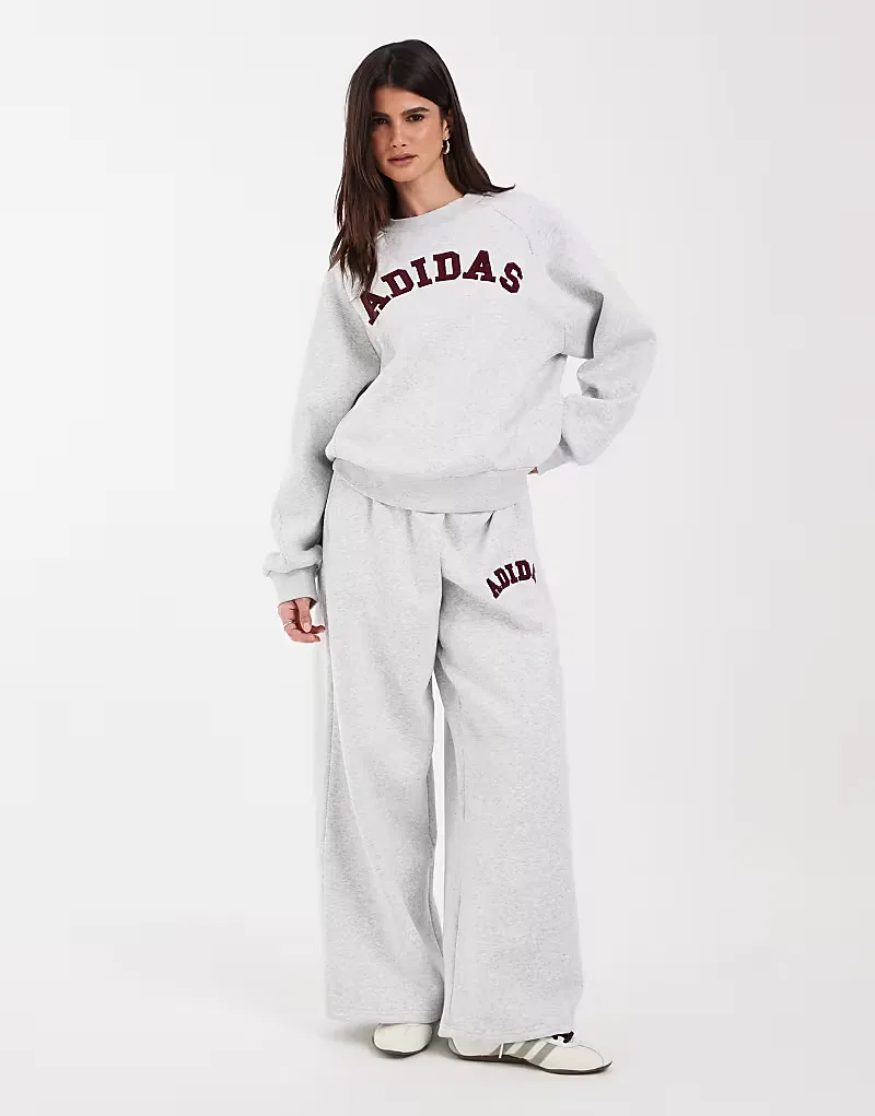 Толстовка Adidas Sportswear, серый меланж — фото 4