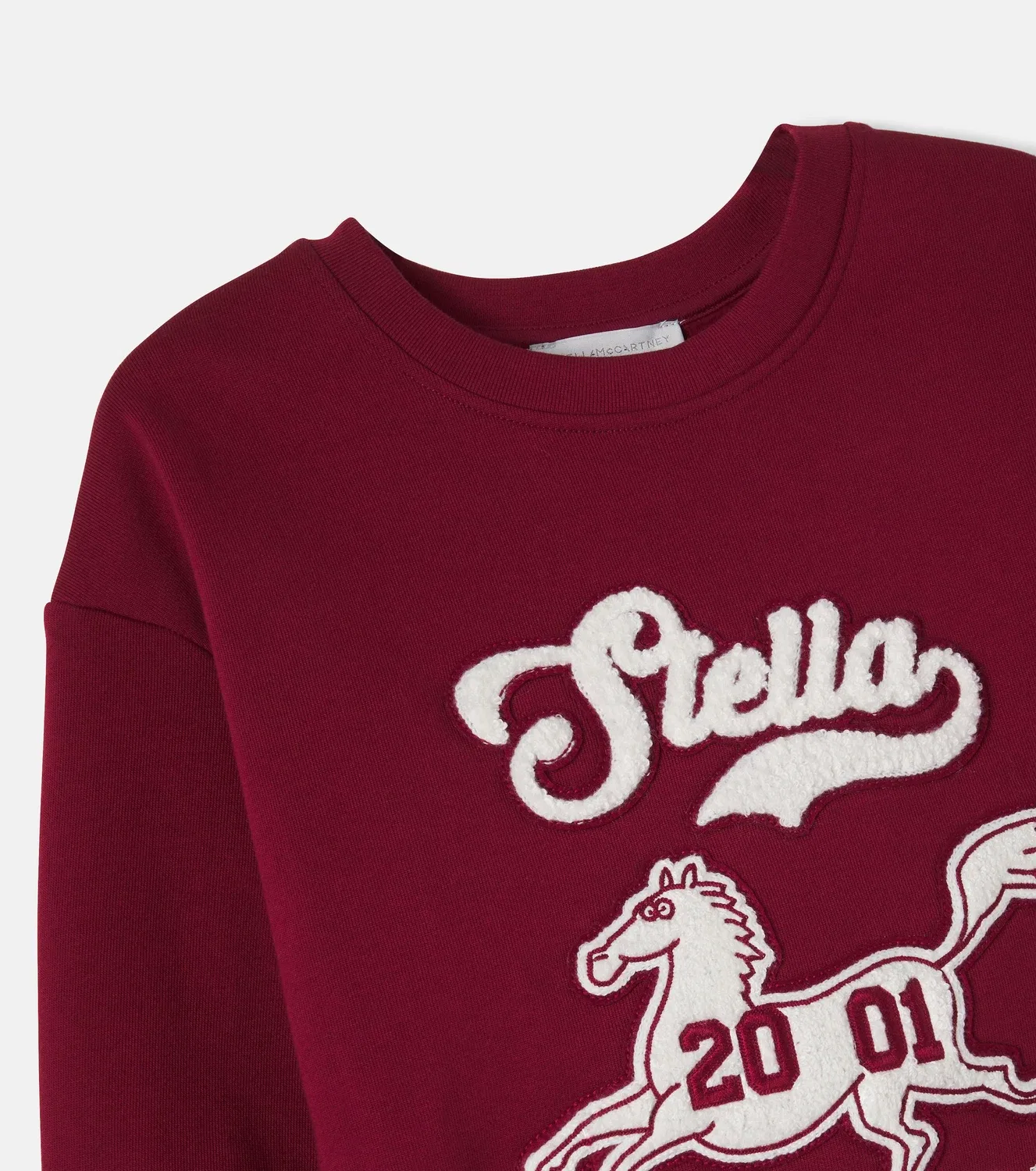 Толстовка из флиса с вышивкой Stella Mccartney Kids, красный — фото 4