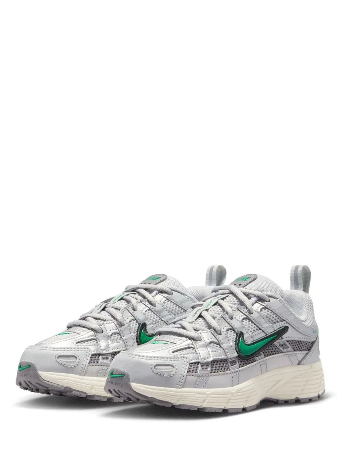 Кроссовки Nike P-6000, серебристо-зеленый — фото 3