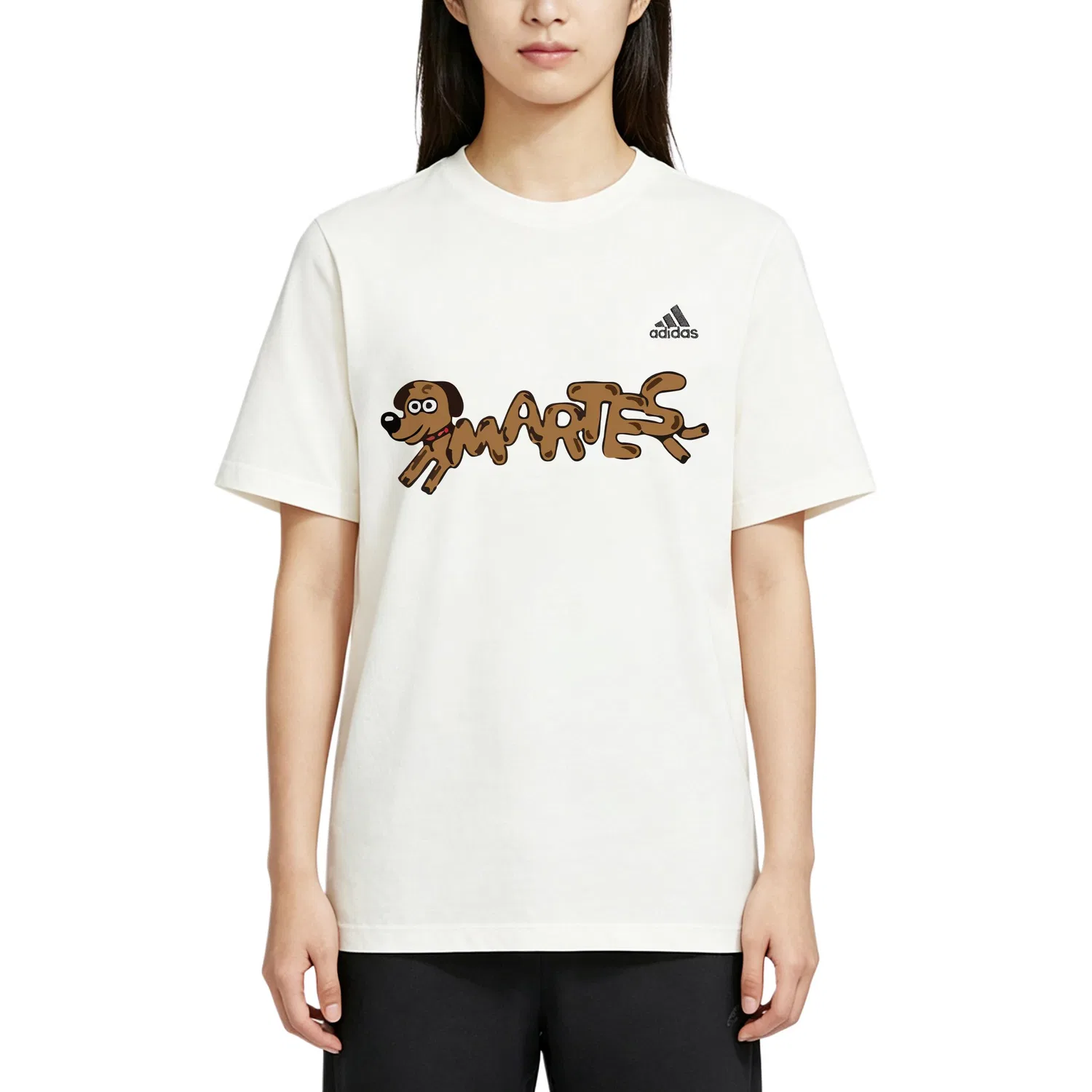 Футболка с коротким рукавом из хлопка MUST HAVES Adidas, Ecru — фото 4