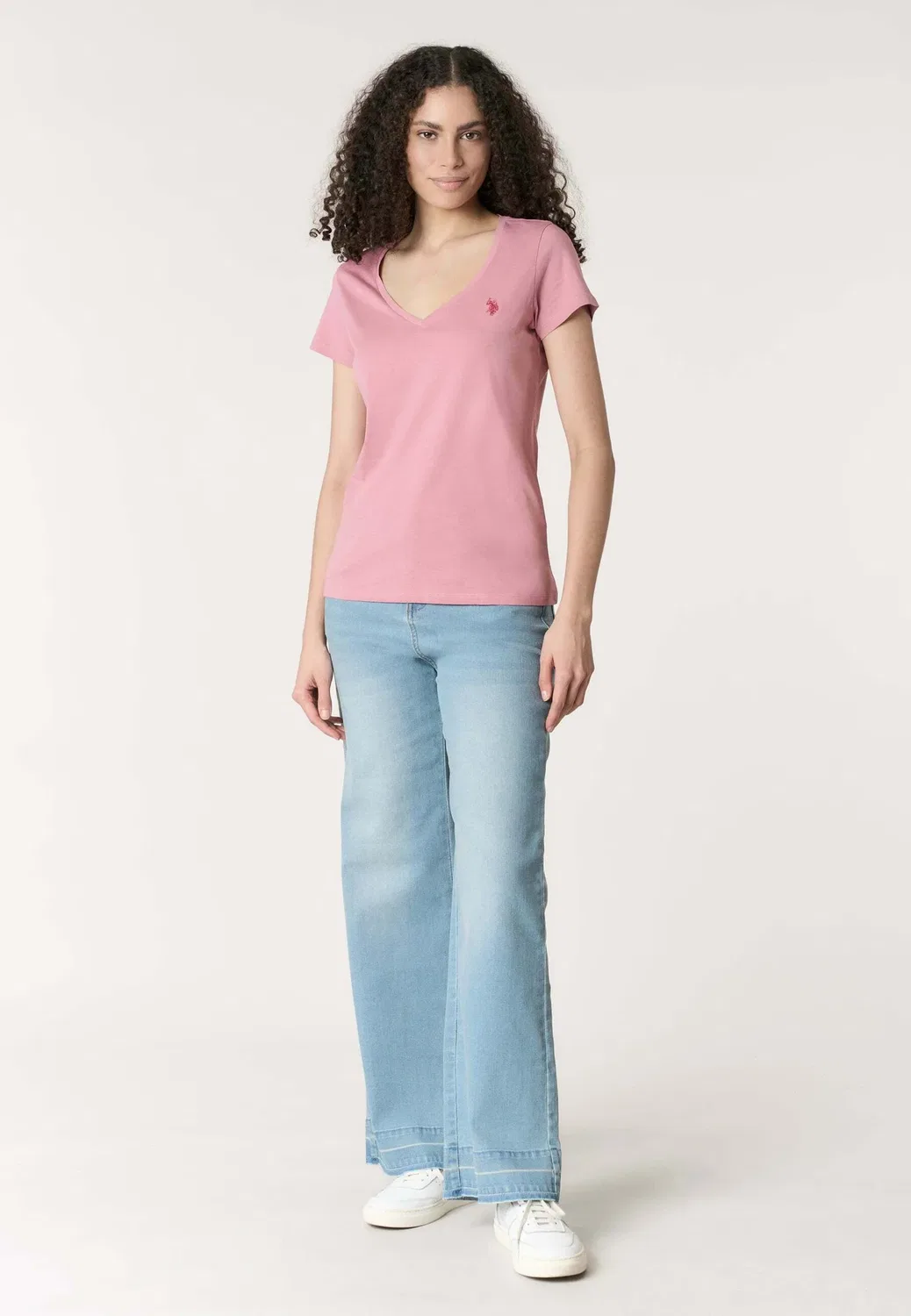 Простая футболка U.S. Polo Assn., Rosa — фото 2