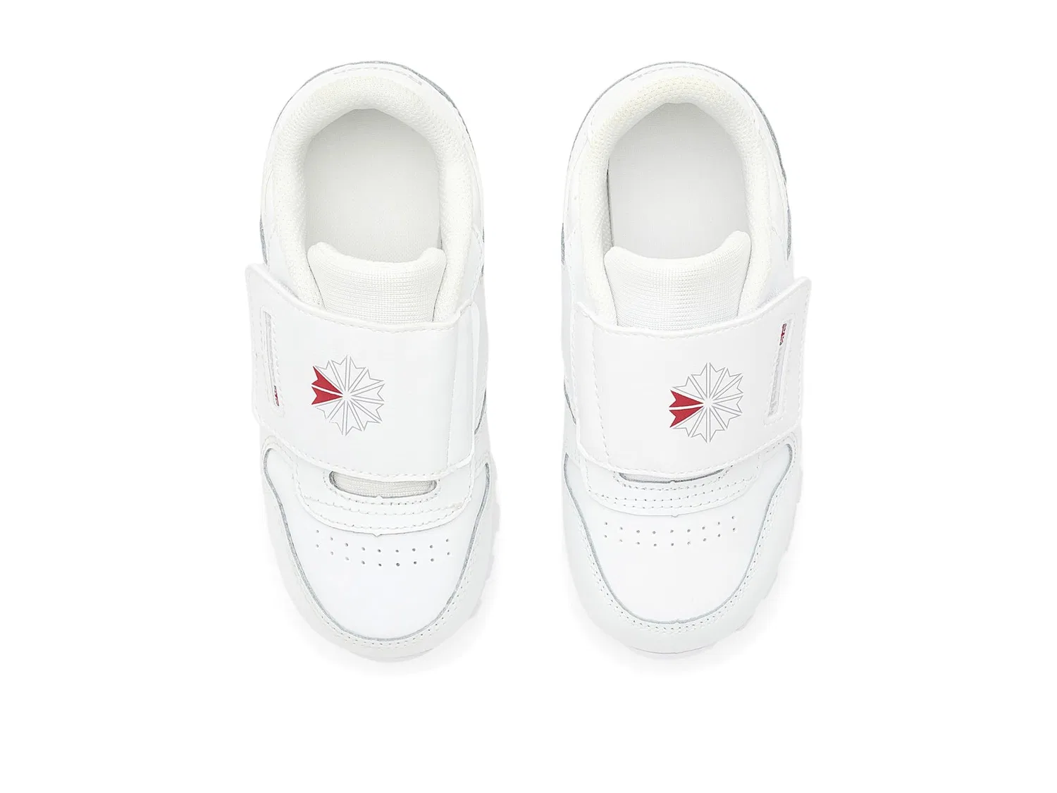 Кроссовки Classic Leather (для малышей) Reebok Kids, Footwear White/Grey 1 — фото 3