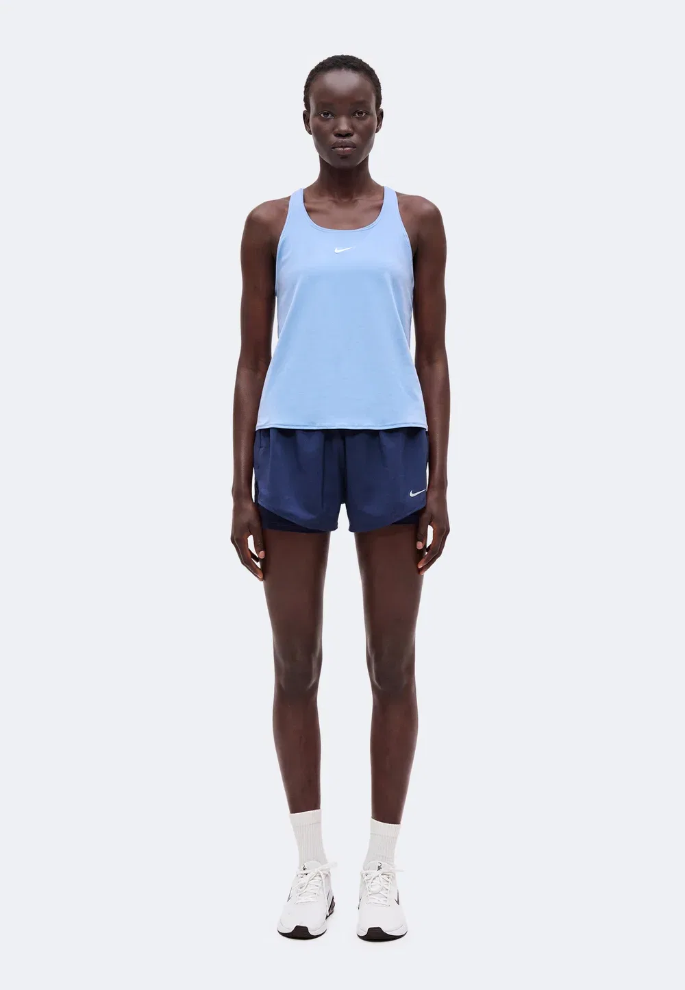 Tank elastika - top Nike Performance, Work Blue/White — фото 2