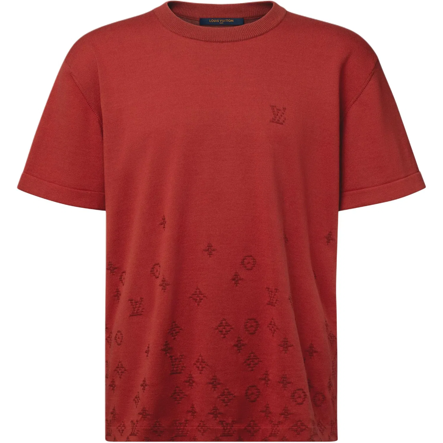 Мужская футболка с монограммой Louis Vuitton, Red