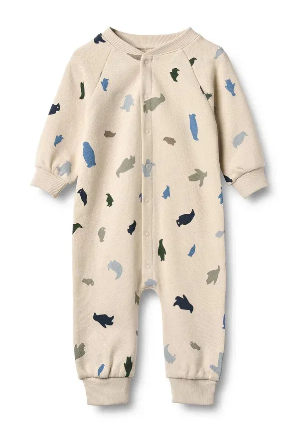 Комбинезон с принтом Lilo Wheat Offwhite Penguins, белый