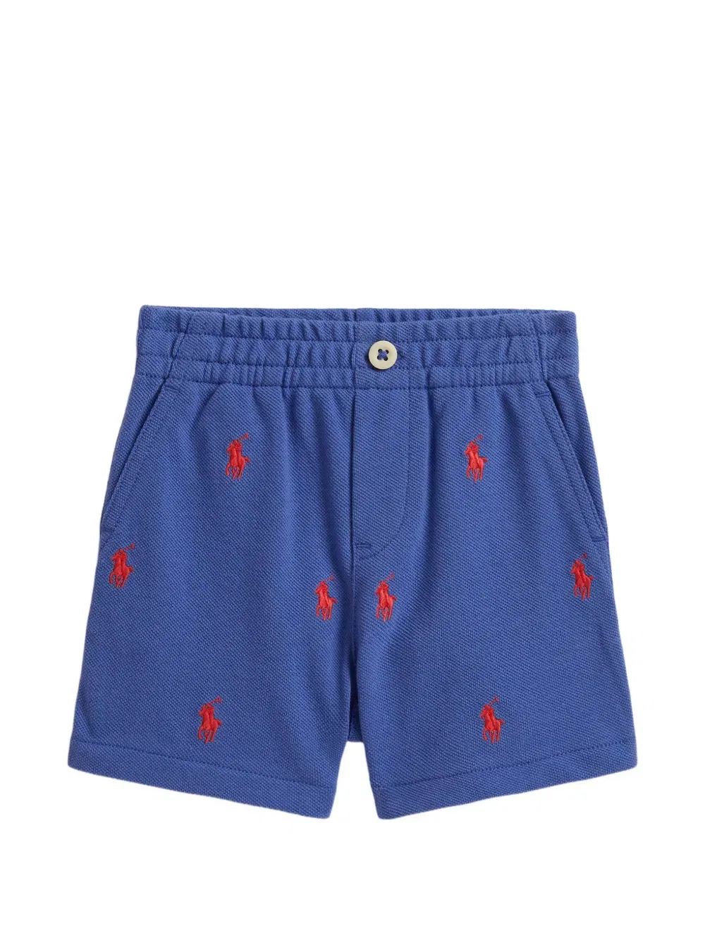 Шорты с вышивкой Polo Ralph Lauren Kids, синий