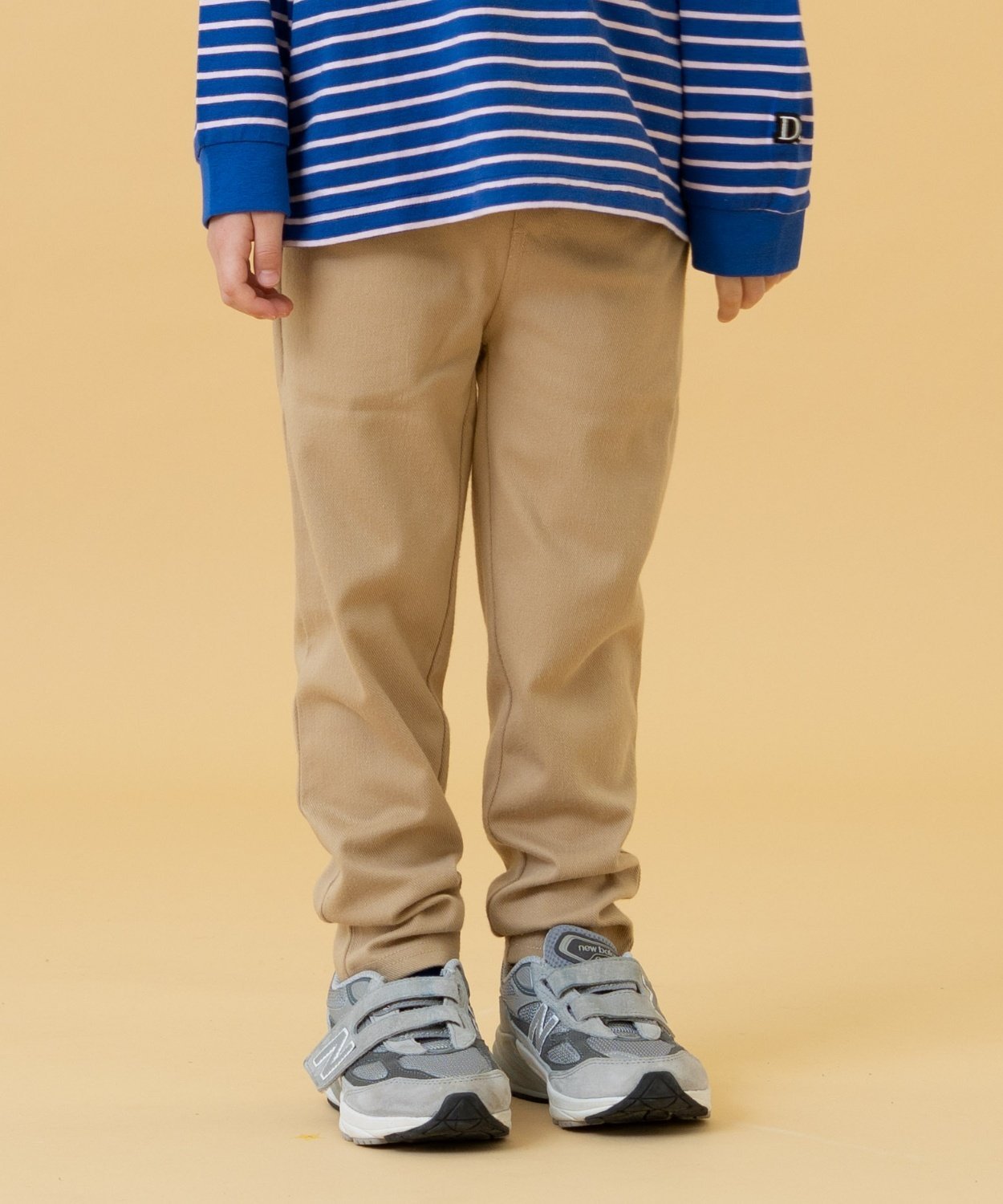 Узкие брюки из эластичной саржи And D.petitmain, Beige