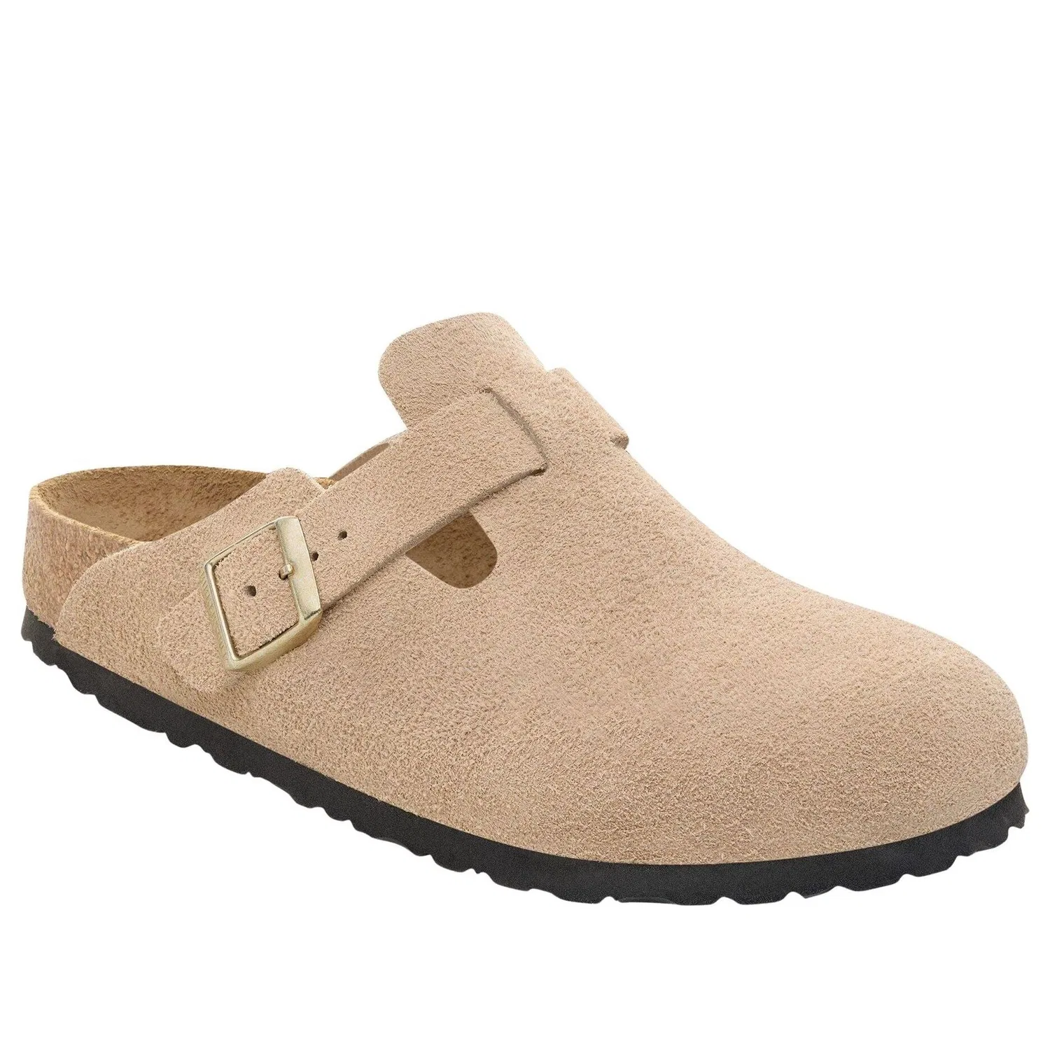 Сандалии Birkenstock Boston из замши, модель 'Sandcastle', бежевый — фото 3