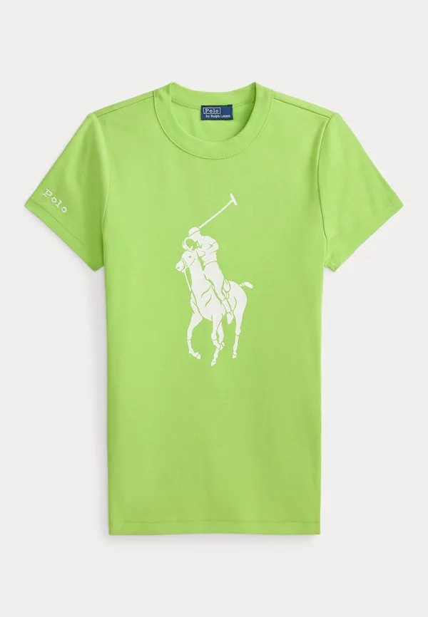 Футболка из эластичного хлопка с принтом «большой пони» Polo Ralph Lauren, Riviera Green — фото 4