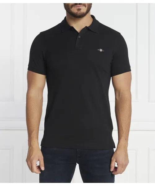 

Футболка поло Slim fit Gant, черный