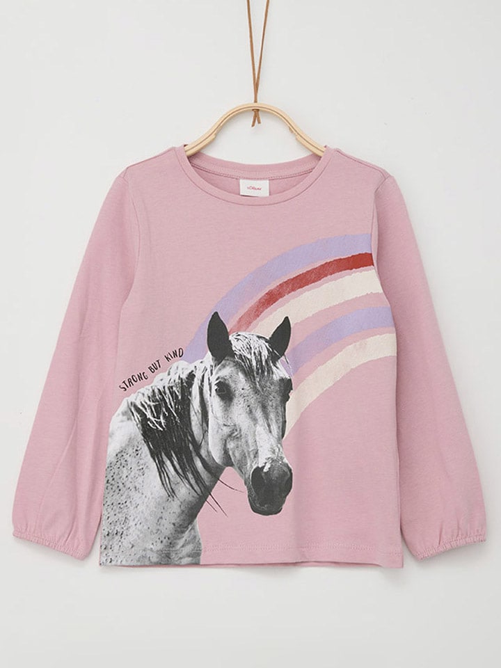 

Лонгслив s.Oliver Longsleeve, розовый