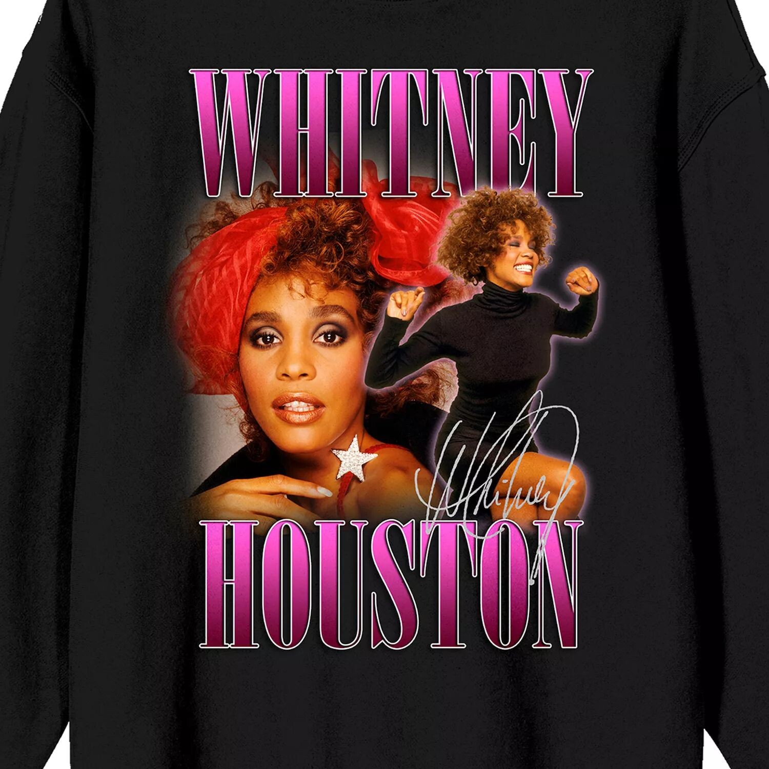 

Мужская футболка с рисунком Whitney Houston Poses Licensed Character