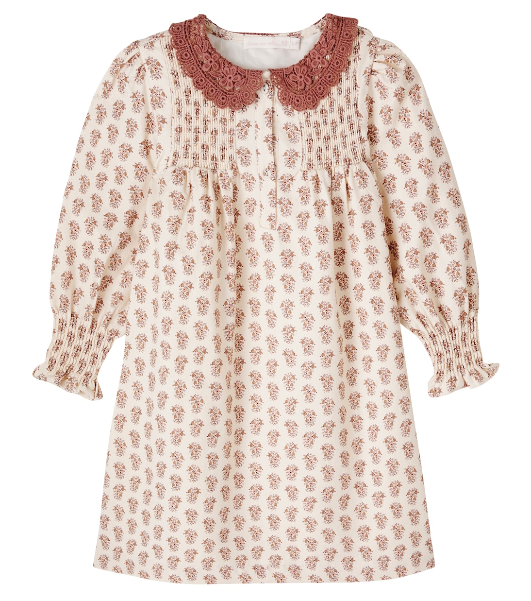 

Платье Loredana с цветочным принтом из хлопка C'era Una Volta, Cream Flower