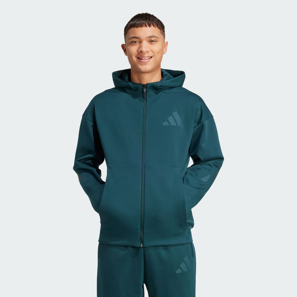 

Куртка Adidas Z.N.E. Full-Zip Hooded Track Jacket, цвет Aurora Ivy