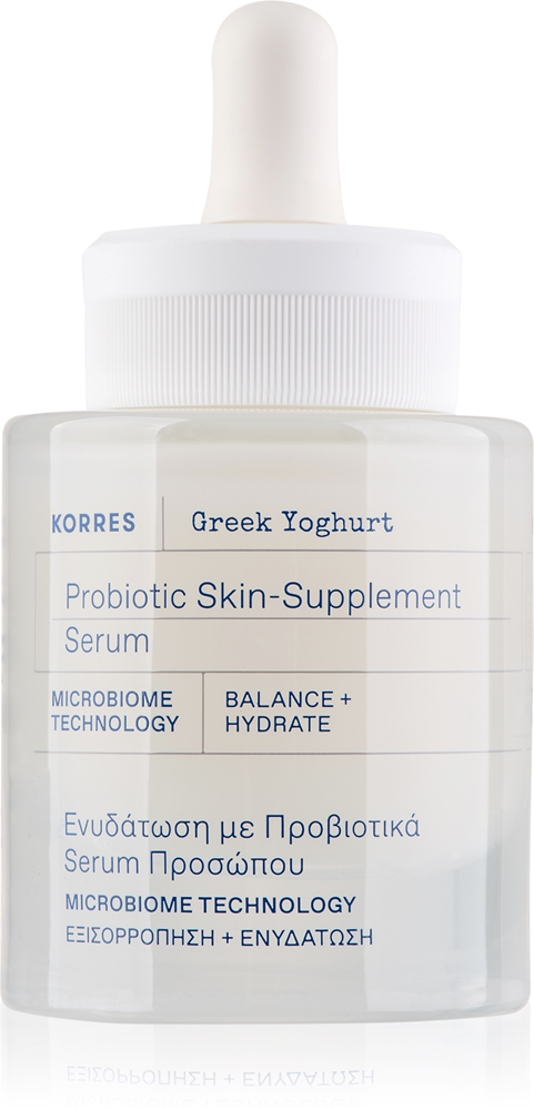 

Увлажняющая и питательная сыворотка с греческим йогуртом и пробиотиками Korres, 30 мл